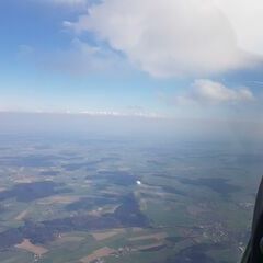 Flugwegposition um 15:22:08: Aufgenommen in der Nähe von Biberach, Deutschland in 2174 Meter